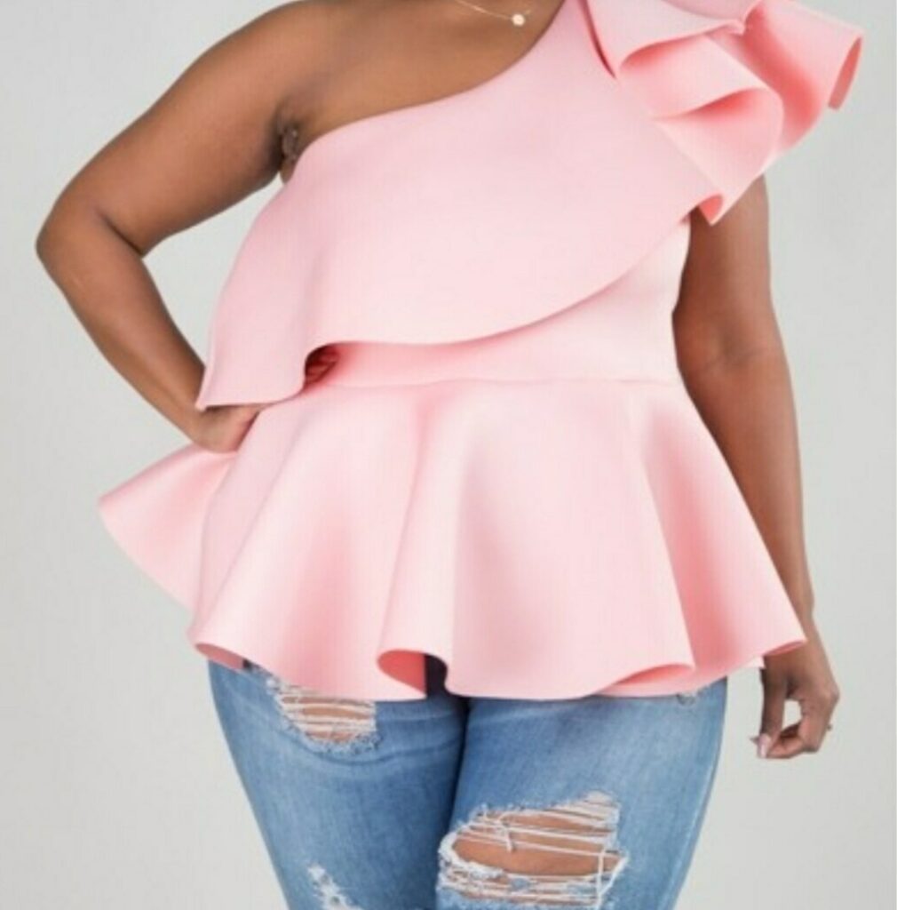 Blush Ruffle Top